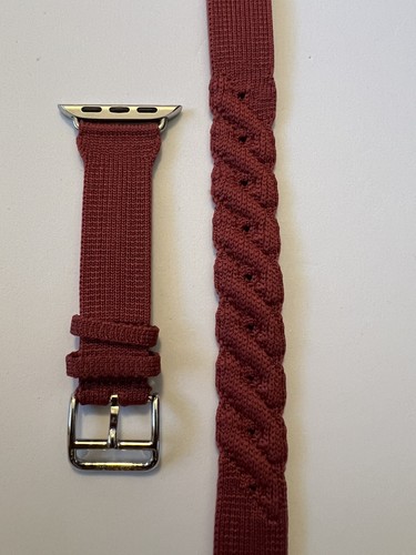 Apple Watch Hermès - Cinturino 42mm Rouge Grenat Torsade Doppio Tour. - Foto 4 di 18