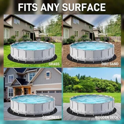 Round, Oval & Rectangular Liner Floor Protector Pad Above Ground Swimming Pools - Picture 5 of 8