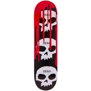 Zero Skateboard Deck 3 Skulls with Blood 8.25"