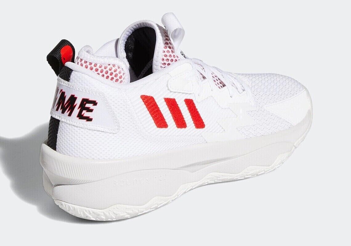 ADIDAS DAME 8 GAME TIME BASKETBALL SHOES SIZE 8 WHITE RED ADIDAS DAME 8 GAME TIME BASKETBALL SHOES SIZE 8 WHITE RED