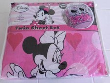Disney Minnie Mouse Twin size Sheet 3 Piece Set