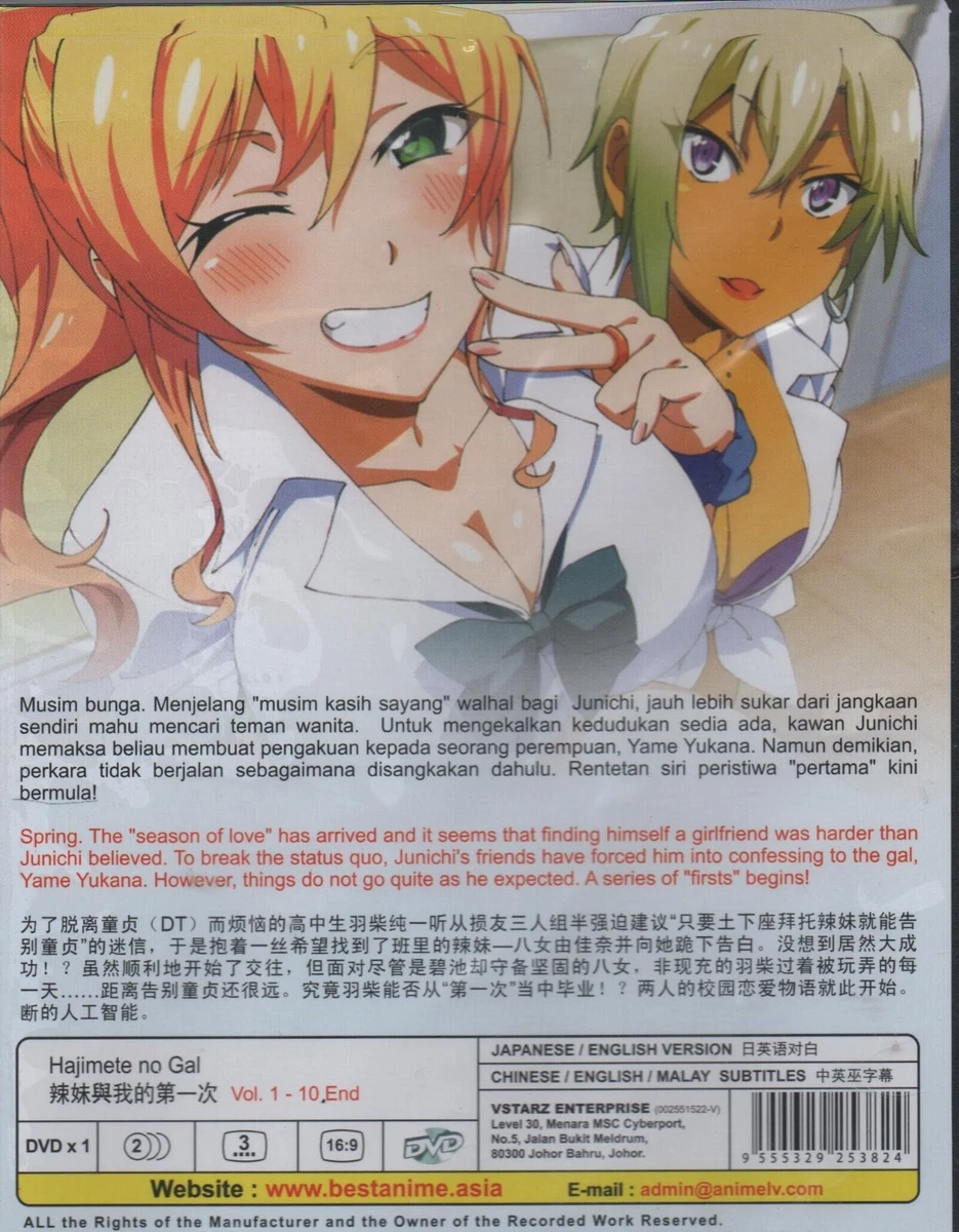 DVD ANIME Hajimete No Gal Vol.1-10 End All Region ~ENGLISH DUBBED