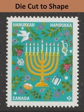 Canada 3411i Hanukkah P DCTS single MNH 2023