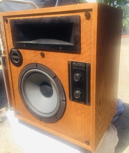 Rare Vintage Altec Lansing Model Fifteen 15 Speakers Oak Cabinets | eBay