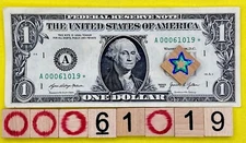 STAR NOTE LOW Serial SHEETS Four Of A Kind 0s Three In A Row 0s Fancy $1 Dollar