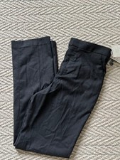 NWT Uniqlo HANA TAJIMA herringbone straight pants size XS black waist 24-25 inch