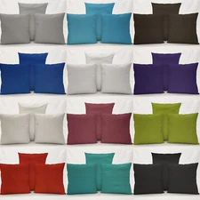 Waterproof Canvas Pillowcase / Pillow Cover (Many Sizes) (12 Colors Available)
