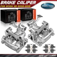 2Pcs Rear Left & Right Side Brake Caliper w/ Bracket for Scion xB 2008-2015 2.4L