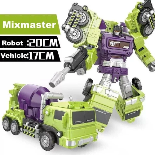 6 In 1 Deformable Robot Devastator Action Figures Engineering Car Truck Toy 44cm - 第 17/24 張圖片