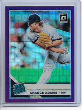 2019 Donruss Optic FOTL Chance Adams Rated Rookie Pandora Purple Prizm /99