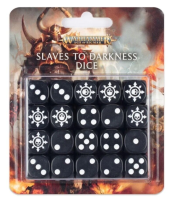 WARHAMMER AGE OF SIGMAR AOS SLAVES TO DARKNESS DICE SET 83-05 NEW