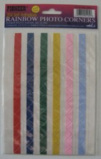 408 2 Packs Pioneer RAINBOW PHOTO CORNERS Self Adhesive NIP
