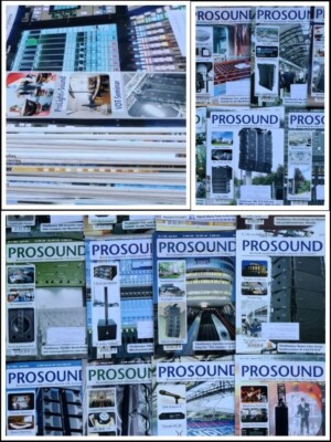 19x ProSound Zeitschrift 2013 2014 2015 Beschallungstechnik Elektro Musik Hefte