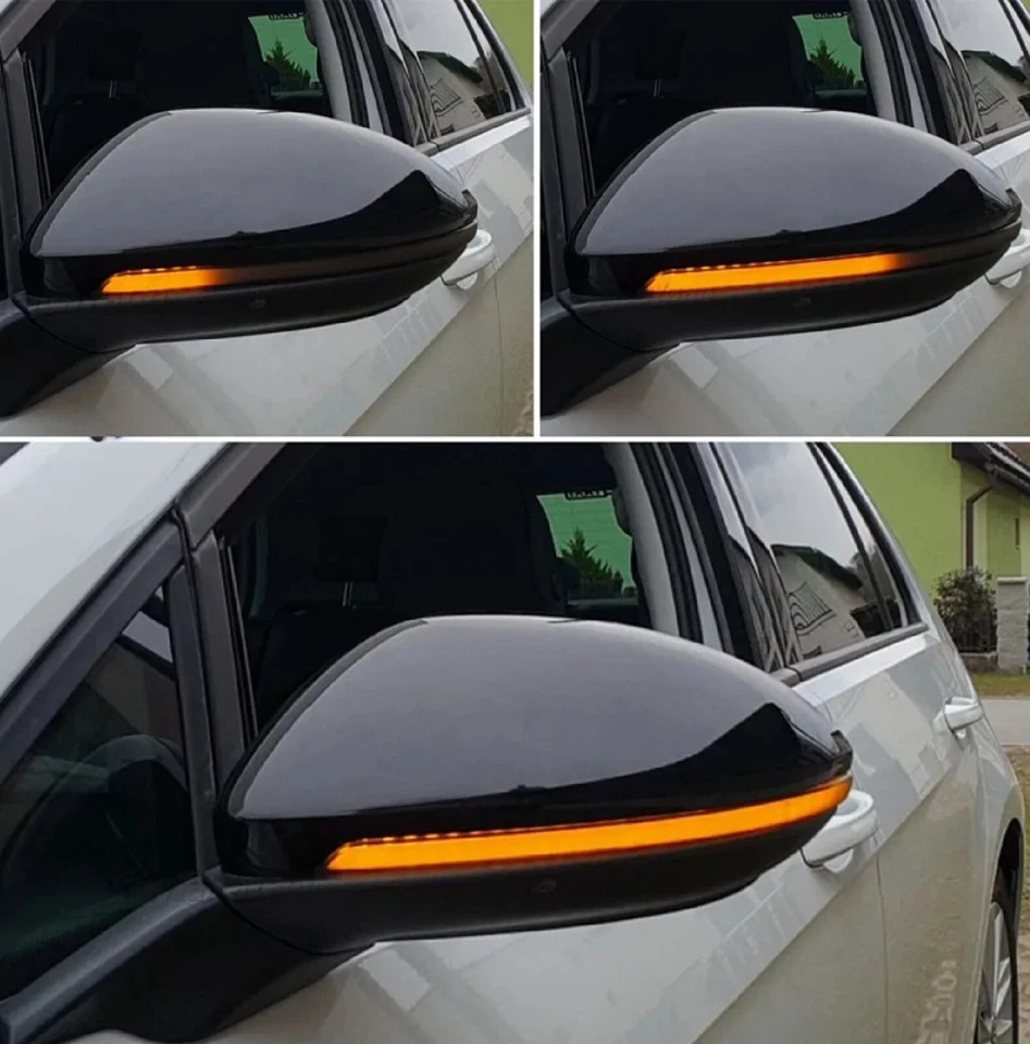 FRECCE SPECCHIETTI LED dinamiche PROGRESSIVE x VW GOLF 7 7.5 GTI R TOURAN FUME' - Immagine 2 di 4