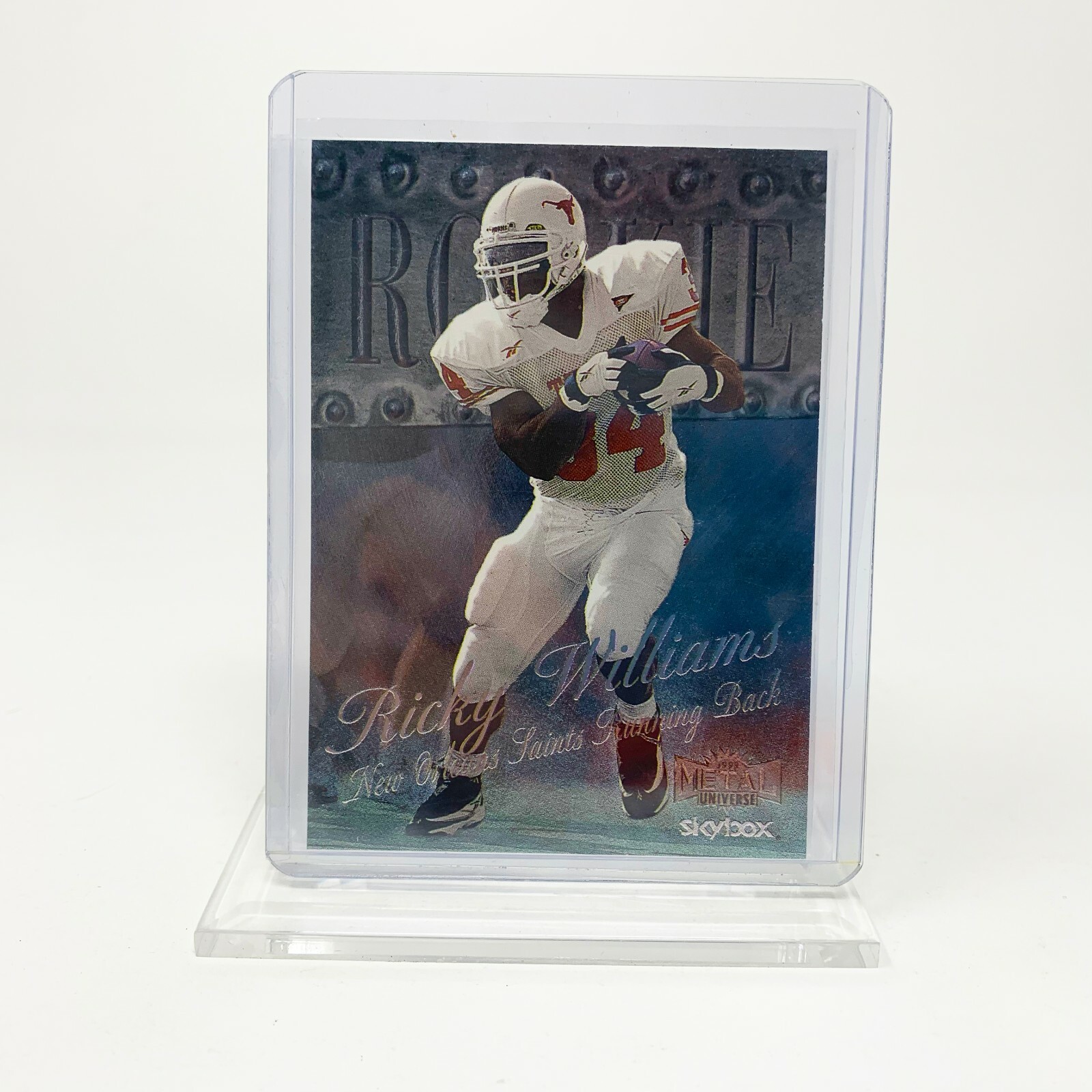Ricky Williams Rookie Card 1999 Skybox Metal Universe - Rookie Ricky Williams #209 (RC) for sale ...