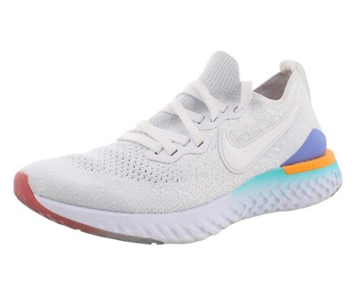 Nike Womens Epic React Flyknit Running Shoe (7.5, Black/White/Black)