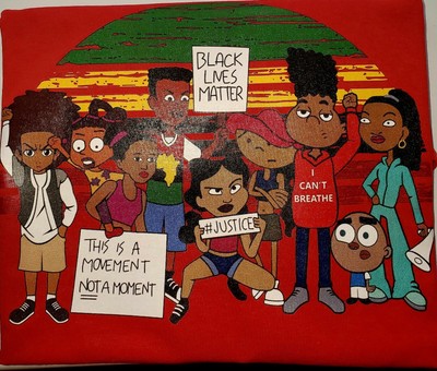 Cartoon black Lives Matter T-shirt Any size you need in ...