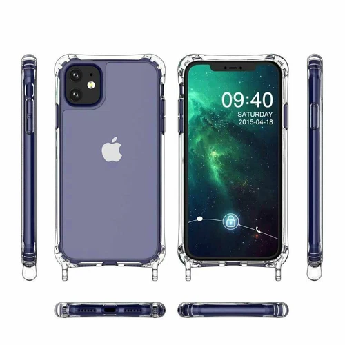 Luxury Color Lanyard Liquid Silicone Cover Case For 16 15 14 13 12 11 Pro Max - Picture 24 of 25