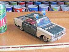 CORVAIR TIN FRICTION POLIZEI CAR 9" LONG VERY RARE