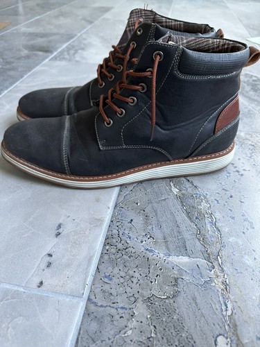 Ferro Aldo Mens Casual Mid-Top Desert Chukka Ankle Boots Size 11 - Picture 3 of 8