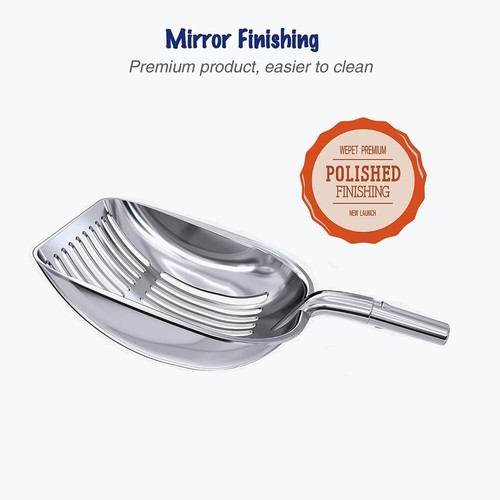 Cat Litter Scoop, Aluminum Alloy Sifter, Kitty Metal Scooper, Deep Shovel - Picture 2 of 4