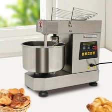 750W Commercial Dough Mixer 12Qt Dual Rotating Dough Kneading Machine with Bowl