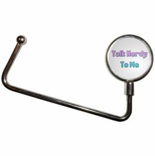 Talk Nerdy To Me Handbag Table Hook Hanger (65mm x 107mm)