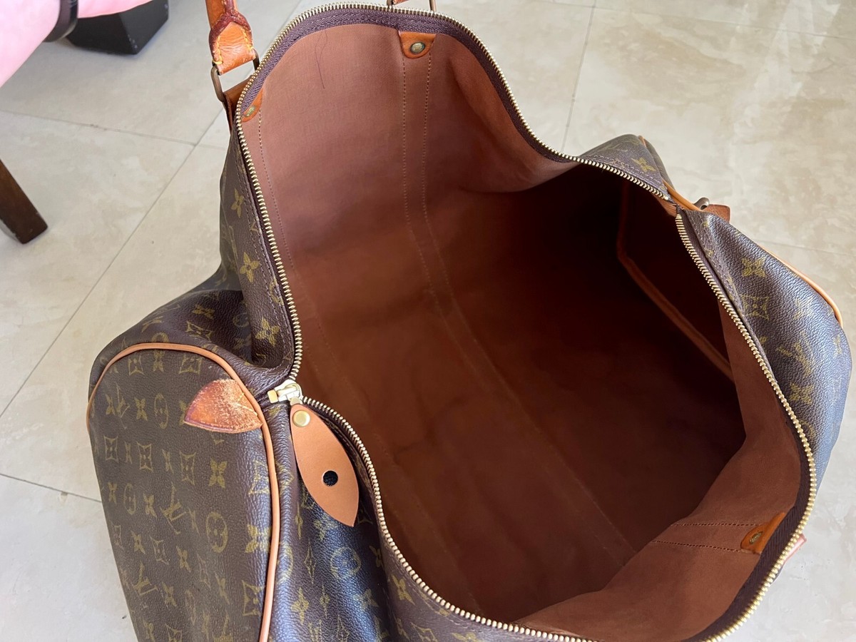 Louis Vuitton Vintage Keepall 55 Travel Duffle Bag in Brown Louis Vuitton Vintage Keepall 55 Travel Duffle Bag in Brown