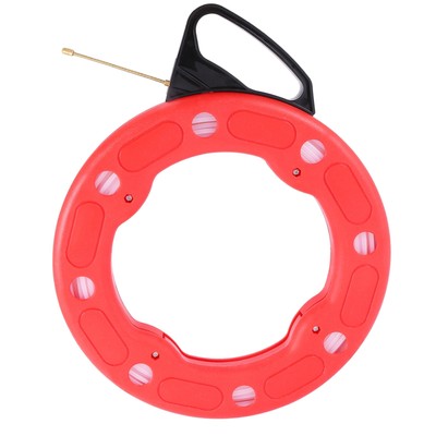 100Ft Fish Tape Reel Draht Ziehen Werkzeuge 30M Elektrischer Kabel Abzieher6975