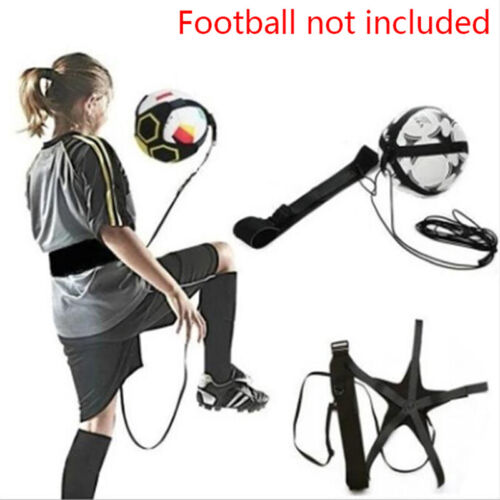 Kick Solo Soccer Ball Auxiliary Circling Belt Kids Football Training Ba  ZP - Picture 1 of 10