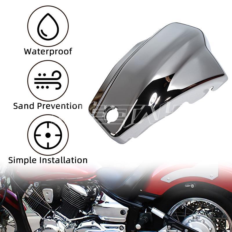 Chrome Battery Side Covers For Yamaha V Star 1100 XVS1100 Classic 1999-2011
