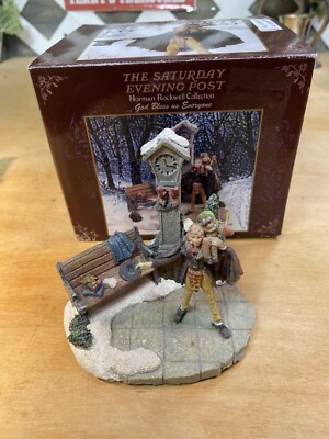 God Bless Us Everyone Norman Rockwell Collection Saturday Evening Post- Repaired