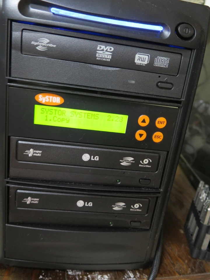 Systor  Duplicator 2 TO 1 Burner CD DVD Duplication Tower WORKS - Image 3 of 4