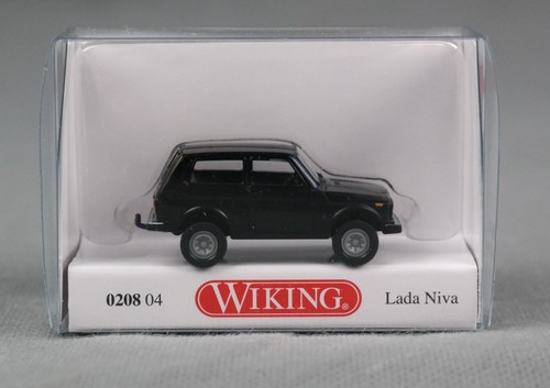 Wiking 020803 H0 Lada Niva Geländewagen | 1:87, Silbermetallic | Modellauto Für Sammler & Dioramen