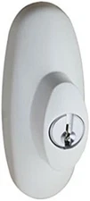 Tribeca Style Exterior Keyed Lock with Keys White Will Fit Andersen SGD