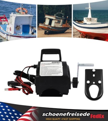 Portable Electric Winch 12V 2000LBS Steel Cable ATV UTV Wireless Remote Control