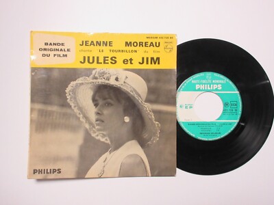 BO FILM JULES ET JIM JEANNE MOREAU LE TOURBILLON 45T EP Biem PHILIPS 432.728