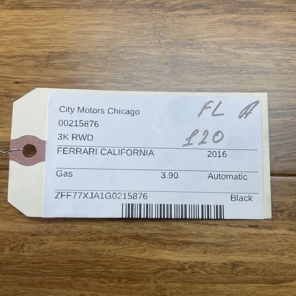 Ferrari California T 2014-2018 retractor de cinturón de seguridad delantero izquierdo 3 k millas OEM Foto 2 de 4