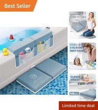 Luxurious Bath Kneeler  Elbow Rest Pad Set - Memory Foam Comfort for Baby Baths