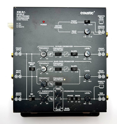 Old School Coustic XM-5e Multi Channel Electronic Active Crossover         #a203