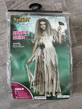 Spirit Zombie Bride Costume Large 12-14. Dress And Head Band