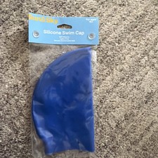 Blue Sky Swim Cap Soft Durable Silicone One Size Latex Free Hair Protection