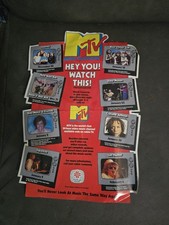 Very Rare 1980s MTV Promotional Poster 11x17
