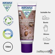 NIKWAX WATERPROOFING WAX FOR LEATHER SHOES BOOTS GLOVES WATERPROOFER SPONGE GTX