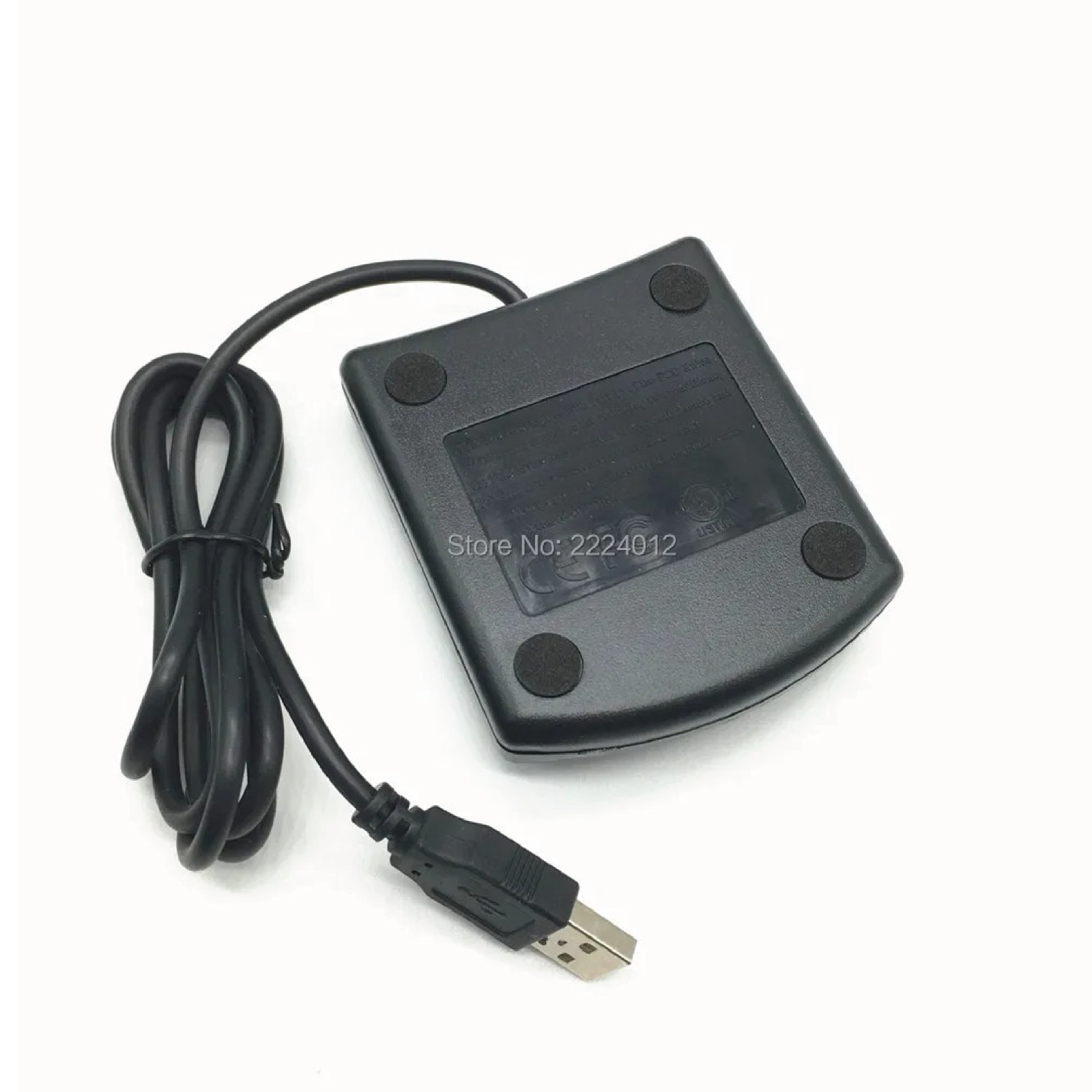 Lecteur USB cartes à puce EMV et SIM eID avec programmateur noir compact