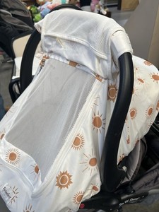 Infant car seat cover. Canopy For Shade/protection. Unisex Print