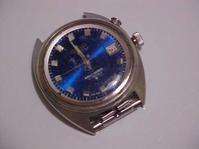 ORIGINAL VINTAGE SEIKO 4005 7000 BELL-MATIC WRISTWATCH (PARTS-RESTORE) BLUE DIAL