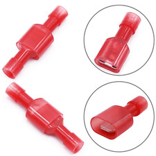 100-10x Nylon Female Male Wire Connector 22-16AWG Crimp Insulated Spade Terminal
