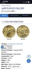 1988-G Gold Eagle G$5- PF 68 Ultra Cameo 1/10 oz NGC.