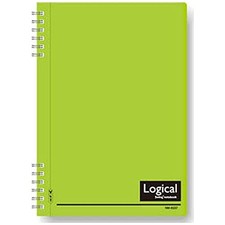 Nakabayashi Logical W-Ring Notebook A5 PP Cover Yellow-Green NW-A507-YG New